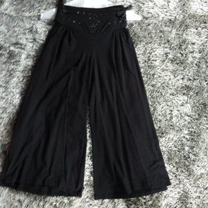 Black Sequenced Genie Pants